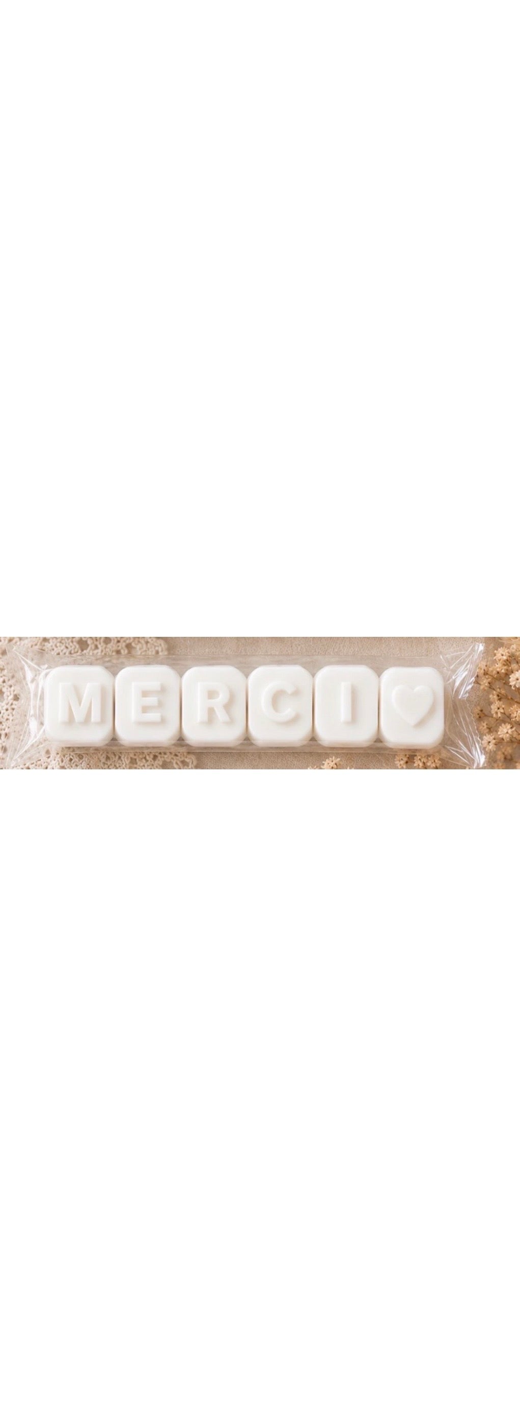 Fondants parfumé « MERCI »