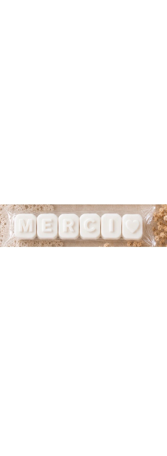 Fondants parfumé « MERCI »