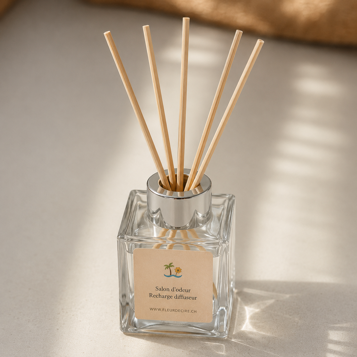 Diffuseur Cube “argenté”  50ml