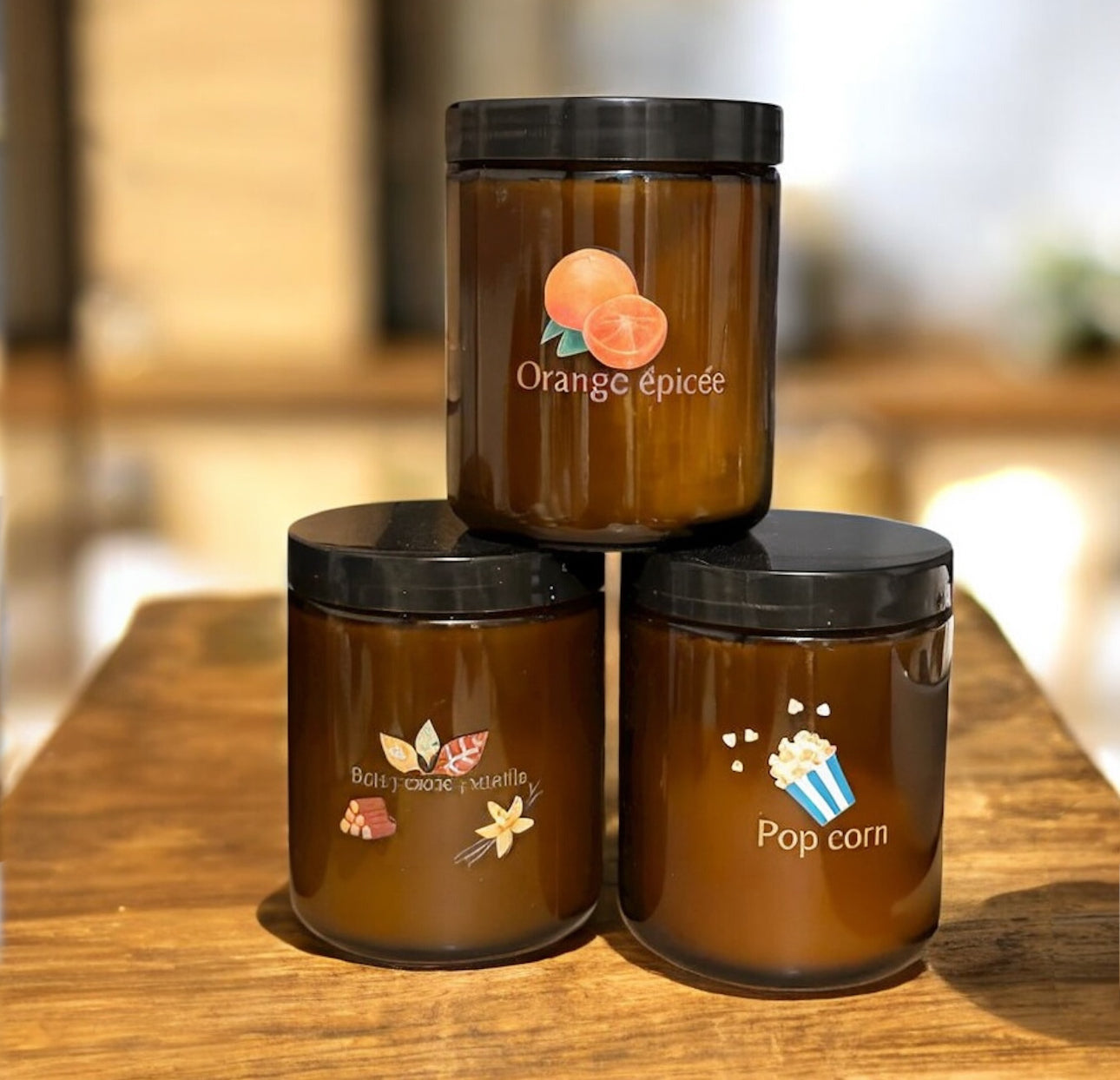 Bougie ambré “La pièce”